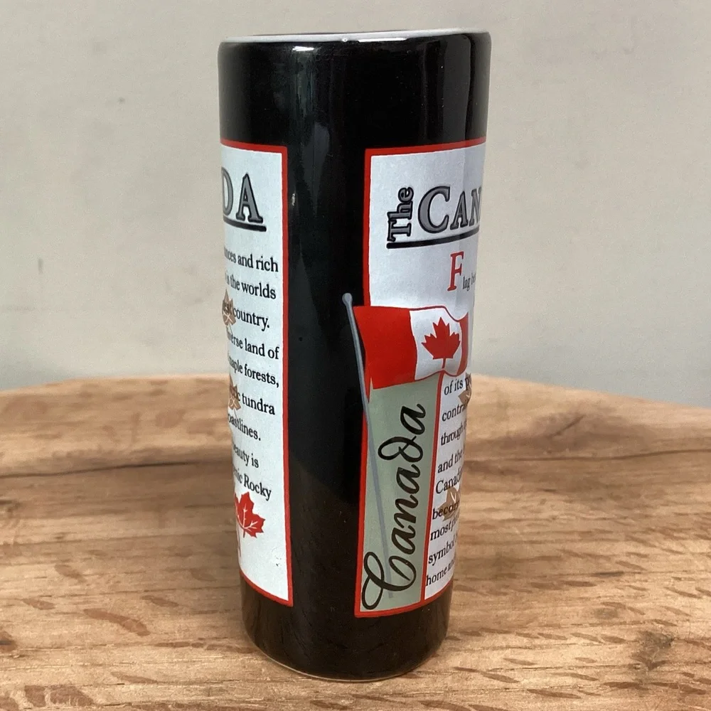 🔴 Vintage - Canadian Shooter / Double Shot Glass Souvenir from 80s or 90s Rare